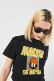 Camiseta crop top manga corta de Looney tunes