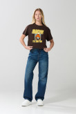 Camiseta crop top manga corta de Looney tunes
