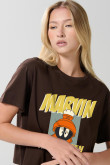 Camiseta crop top manga corta de Looney tunes