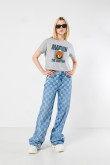 Camiseta crop top manga corta de Looney tunes