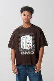 Camiseta oversize manga corta de Hora de aventura