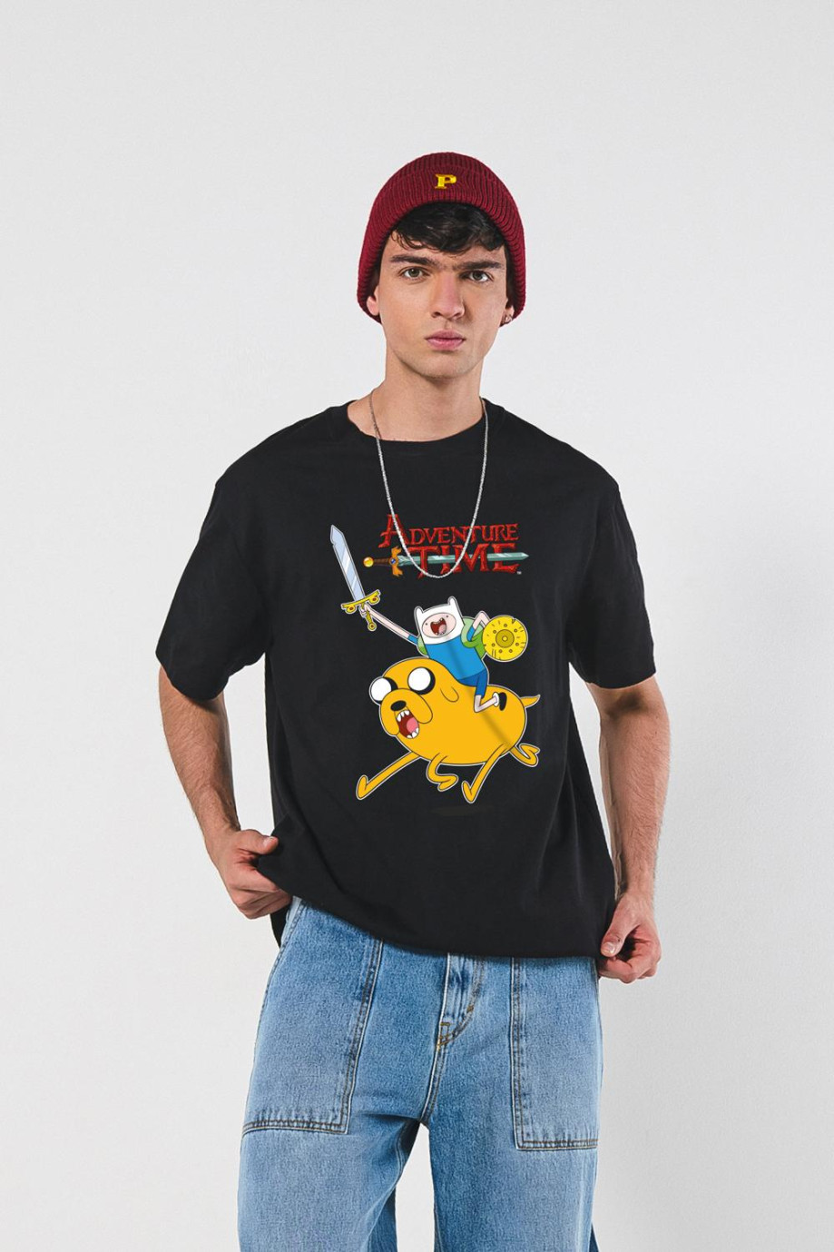 Camiseta oversize manga corta de Hora de aventura