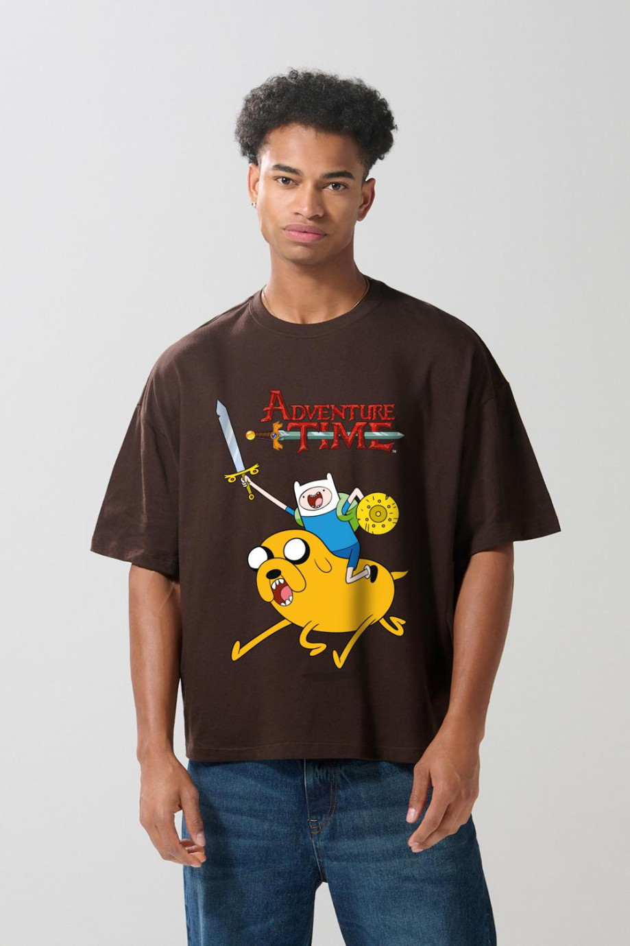 Camiseta oversize manga corta de Hora de aventura