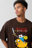 Camiseta oversize manga corta de Hora de aventura