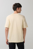 Camiseta manga corta unicolor con para hombre cuello redondo básica.
