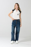 Camiseta de Los Simpson crema con manga ranglan