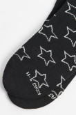 Medias azules tobilleras con diseños de estrellas