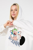 Buzo capota con estampado de Blanca nieves de hora de aventura