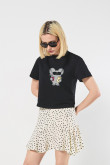 Camiseta crop top manga corta de Osos escandalosos