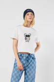 Camiseta crop top manga corta de Osos escandalosos