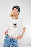Camiseta crop top manga corta de Osos escandalosos