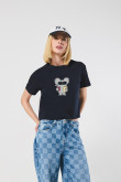 Camiseta crop top manga corta de Osos escandalosos