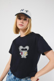 Camiseta crop top manga corta de Osos escandalosos