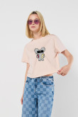 Camiseta crop top manga corta de Osos escandalosos
