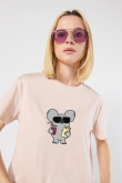 Camiseta crop top manga corta de Osos escandalosos