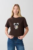 Camiseta crop top manga corta de Osos escandalosos