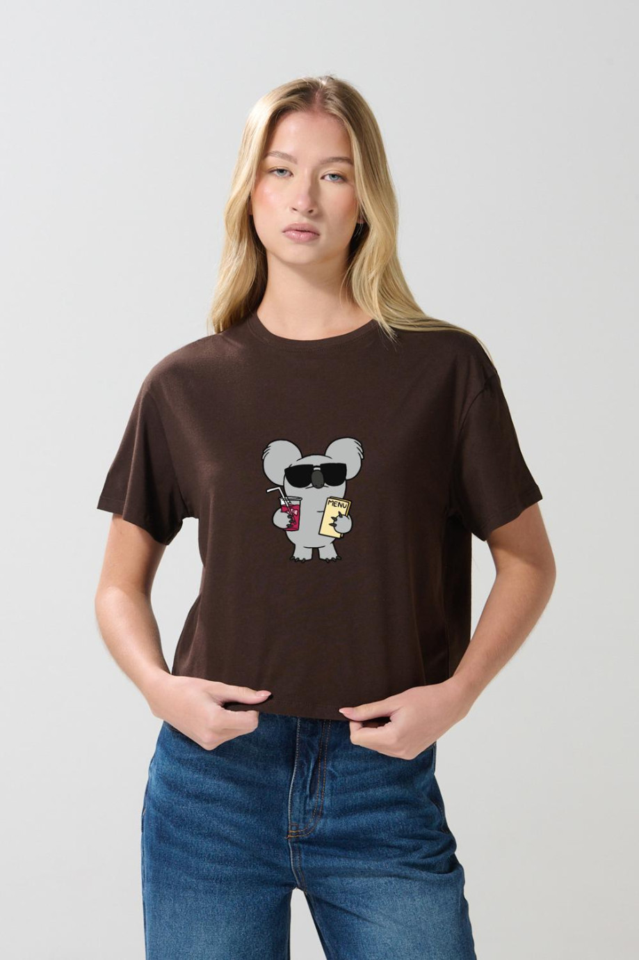 Camiseta crop top manga corta de Osos escandalosos