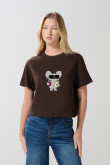 Camiseta crop top manga corta de Osos escandalosos
