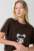 Camiseta crop top manga corta de Osos escandalosos
