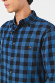 Camisa cuello sport collar manga larga en slim fit