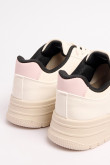 Tenis unicolores casuales con forro interno en contraste