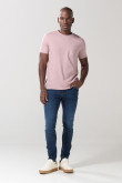Jean tiro bajo skinny azul con ajuste ceñido y cremallera