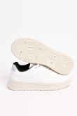 Tenis unicolores casuales con forro interno en contraste