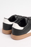 Tenis unicolores casuales con suelas planas y cordones