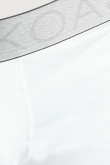 Bóxer blanco brief-medio en algodón con costuras planas