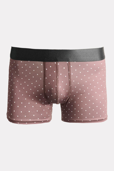 Bóxer brief-medio café oscuro con diseño de puntos