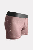 Bóxer brief-medio café oscuro con diseño de puntos