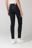 Jean push up tiro alto azul intenso ceñido con bolsillos