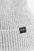 Gorro cuff tejido, vuelta en el bajo unicolor diseño exclusivo Koaj.