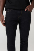 Jean skinny azul intenso ceñido con bolsillos y tiro bajo