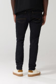 Jean skinny azul intenso ceñido con bolsillos y tiro bajo