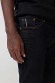 Jean skinny azul intenso ceñido con bolsillos y tiro bajo