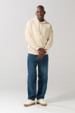 Jean baggy azul oscuro con tiro medio y bota ancha