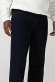 Jean 90´S azul intenso tiro bajo con bota recta y bolsillos
