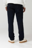 Jean 90´S azul intenso tiro bajo con bota recta y bolsillos