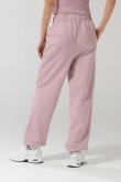 Pantalón jogger unicolor con 2 bolsillos laterales