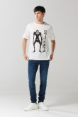 Camiseta de Death Note crema con cuello redondo