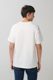 Camiseta de Death Note crema con cuello redondo