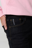 Jean ajustado tipo skinny azul intenso con tiro bajo