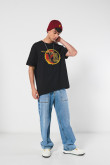 Camiseta oversize unicolor manga corta de Karate Kid