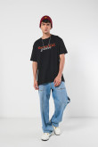 Camiseta de Karate Kid oversize unicolor cuello redondo