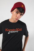 Camiseta de Karate Kid oversize unicolor cuello redondo