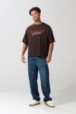 Camiseta de Karate Kid oversize unicolor cuello redondo