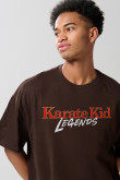 Camiseta de Karate Kid oversize unicolor cuello redondo