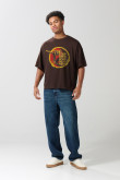 Camiseta oversize unicolor manga corta de Karate Kid