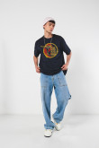 Camiseta oversize unicolor manga corta de Karate Kid